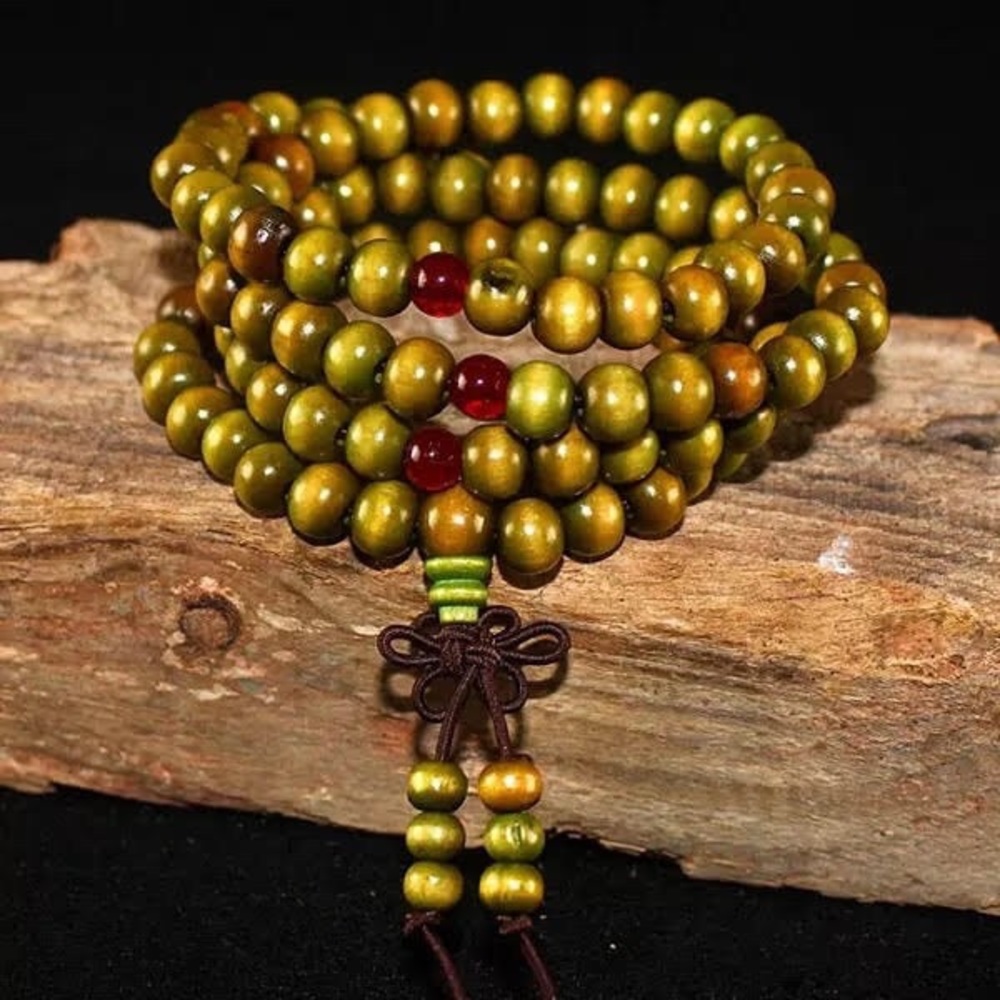 NEW Mala 8mm Unisex 108 Bead Strand 20" Elastic Wrap Cord Zen Prayer Meditation - Picture 4 of 10